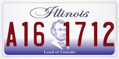 IL license plate A161712