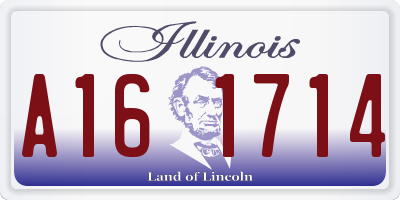 IL license plate A161714