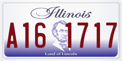 IL license plate A161717