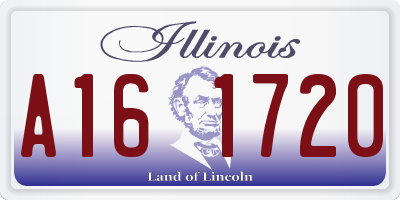 IL license plate A161720