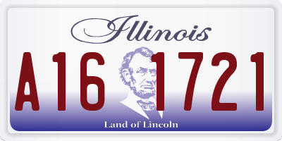 IL license plate A161721