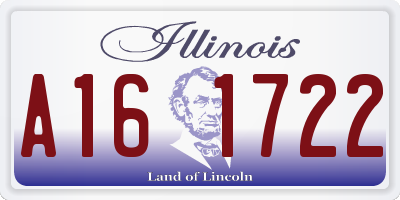 IL license plate A161722