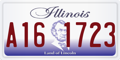 IL license plate A161723