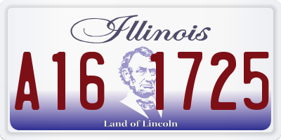 IL license plate A161725