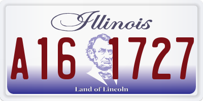 IL license plate A161727