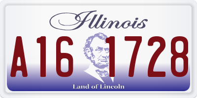 IL license plate A161728