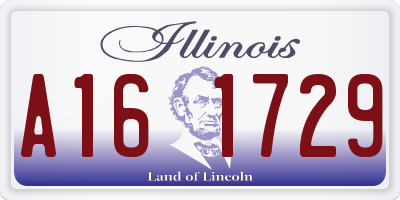 IL license plate A161729