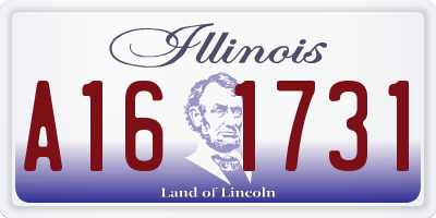 IL license plate A161731