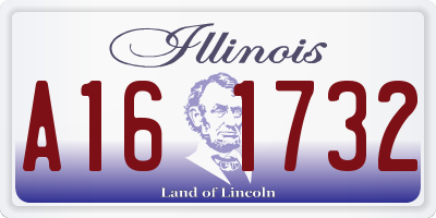 IL license plate A161732