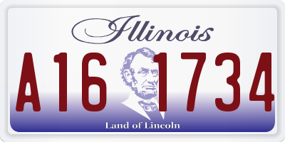 IL license plate A161734