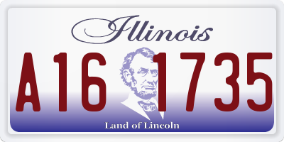 IL license plate A161735