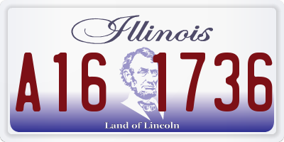 IL license plate A161736