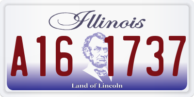 IL license plate A161737
