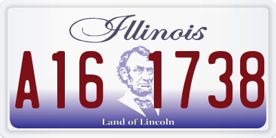 IL license plate A161738