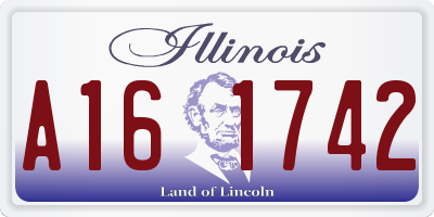 IL license plate A161742