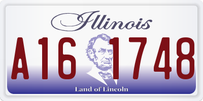 IL license plate A161748
