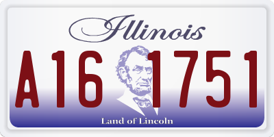 IL license plate A161751