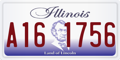 IL license plate A161756