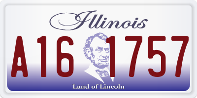 IL license plate A161757