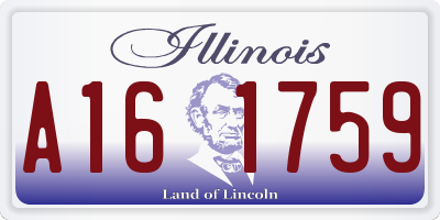 IL license plate A161759