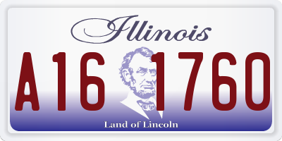 IL license plate A161760