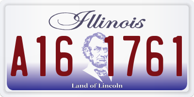 IL license plate A161761