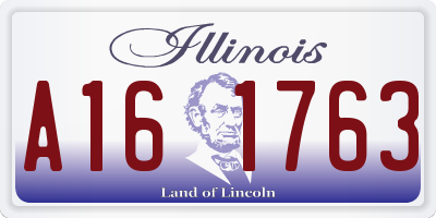 IL license plate A161763