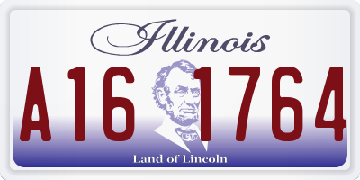 IL license plate A161764