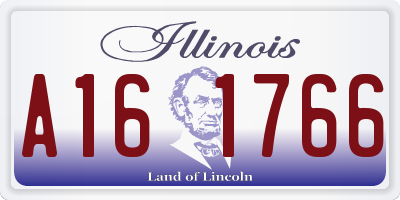 IL license plate A161766