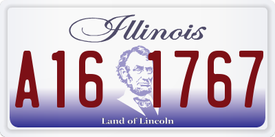 IL license plate A161767