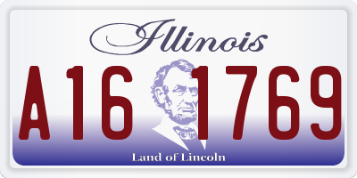 IL license plate A161769
