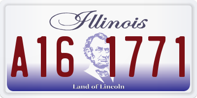 IL license plate A161771