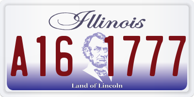IL license plate A161777