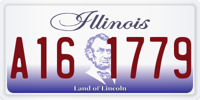 IL license plate A161779
