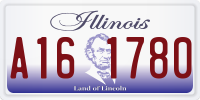 IL license plate A161780
