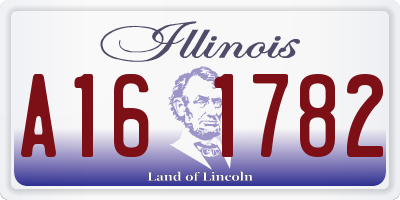 IL license plate A161782