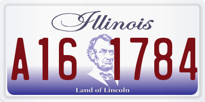 IL license plate A161784