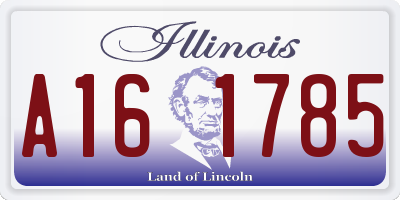 IL license plate A161785