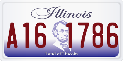 IL license plate A161786