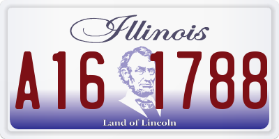 IL license plate A161788