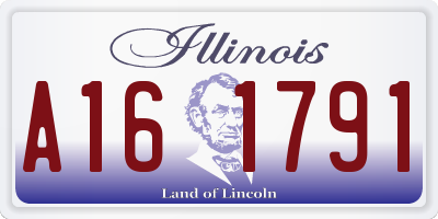 IL license plate A161791