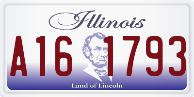 IL license plate A161793