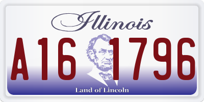 IL license plate A161796