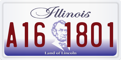 IL license plate A161801