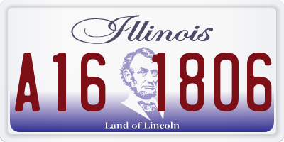 IL license plate A161806