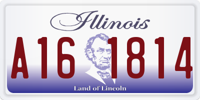 IL license plate A161814