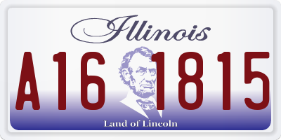 IL license plate A161815