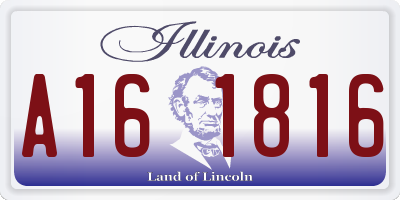 IL license plate A161816