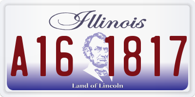 IL license plate A161817