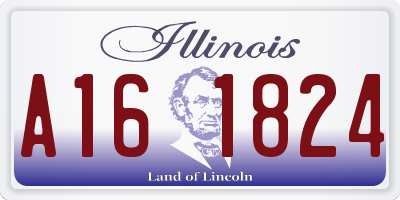 IL license plate A161824